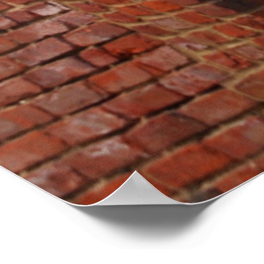 Brooklyn Bridge Brick Arch Poster (Ecke)