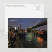 Brooklyn Bridge, Brooklyn, New Postcard Postkarte (Vorne/Hinten)