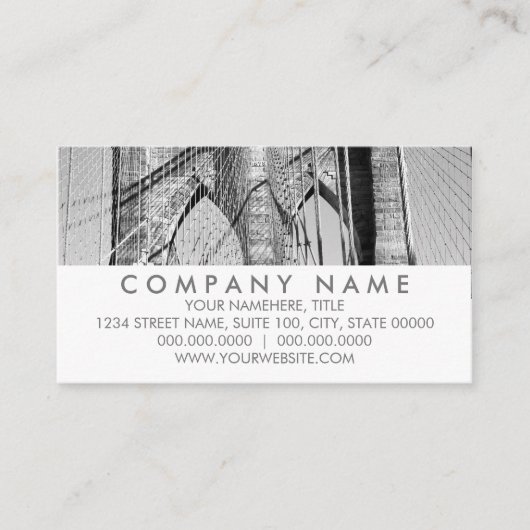 Brooklyn Bridge Business Cards Visitenkarte (Vorderseite)