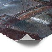 Brooklyn Bridge by Moonlight Poster (Ecke)