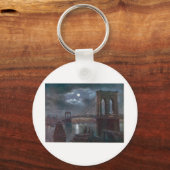 Brooklyn Bridge by Moonlight Schlüsselanhänger (Vorderseite)