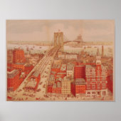 Brooklyn Bridge, c.1883 Poster (Vorne)