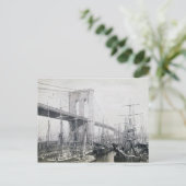 Brooklyn Bridge circa 1883 Postcard Postkarte (Stehend Vorderseite)