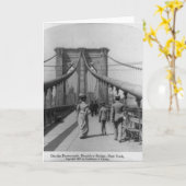 Brooklyn Bridge Crossing Karte (Gelbe Blume)