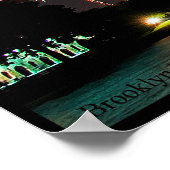 Brooklyn Bridge Feuerwerk Poster (Ecke)