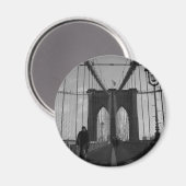 Brooklyn Bridge Foto Magnet (Vorderseite/Rückseite)