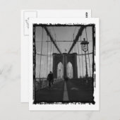 Brooklyn Bridge Foto Postkarte (Vorne/Hinten)