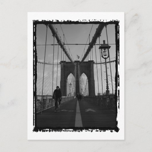 Brooklyn Bridge Foto Postkarte (Vorderseite)