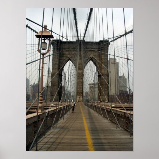 Brooklyn Bridge fotografisches Bild Poster (Vorne)
