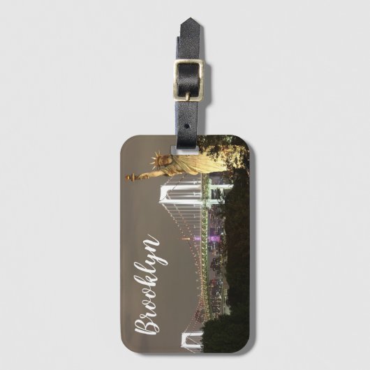 Brooklyn Bridge Gepäckanhänger (Vorderseite Vertikal)