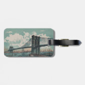 Brooklyn Bridge Gepäckstück Gepäckanhänger (Rückseite horizontal)