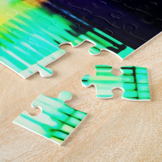 Brooklyn Bridge im Abend / at Night Puzzle (Seite)