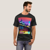 Brooklyn Bridge im Abend / at Night T-Shirt (Vorne ganz)