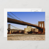 Brooklyn Bridge in New York City Postkarte (Vorne/Hinten)