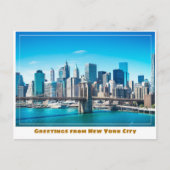 Brooklyn Bridge in New York City Postkarte (Vorderseite)