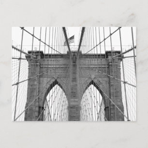 Brooklyn Bridge in New York City Postkarte