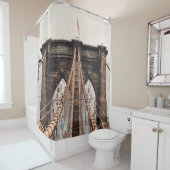 Brooklyn Bridge in New Yorkabstract, Amerika, Amer Duschvorhang (Beispiel)