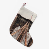 Brooklyn Bridge in New Yorkabstract, Amerika, Amer Kleiner Weihnachtsstrumpf (Vorderansicht (hängend))