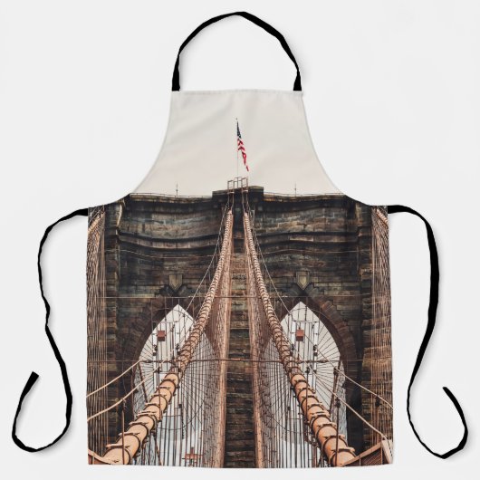 Brooklyn Bridge in New Yorkabstract, Amerika, Amer Schürze (Vorderseite)
