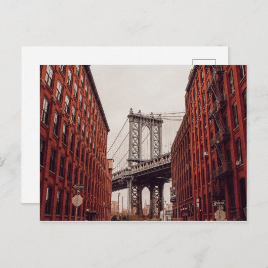 Brooklyn Bridge In Spring (New York, NY) Postkarte (Vorne/Hinten)