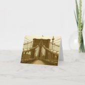 Brooklyn Bridge Karte (Vorderseite)