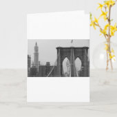 Brooklyn Bridge Karte (Gelbe Blume)