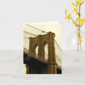 Brooklyn Bridge Karte (Gelbe Blume)