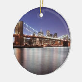 Brooklyn Bridge Keramik Ornament (Links)