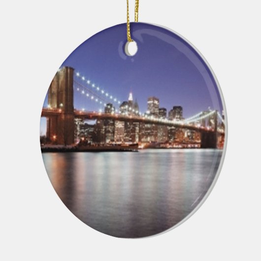 Brooklyn Bridge Keramik Ornament (Links)