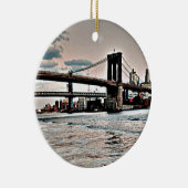 Brooklyn Bridge Keramik Ornament (Rechts)