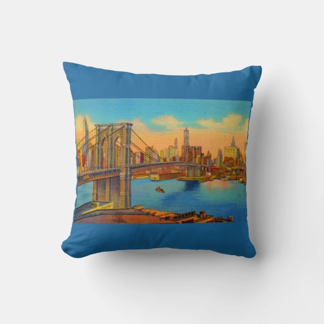 Brooklyn Bridge Kissen (Vorderseite)