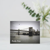 Brooklyn Bridge Kunstpostkarten Postkarte (Stehend Vorderseite)