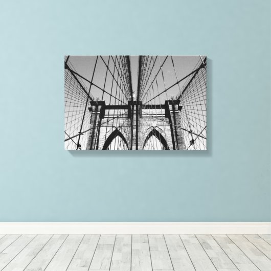 Brooklyn Bridge Leinwanddruck (Insitu (Holzboden))