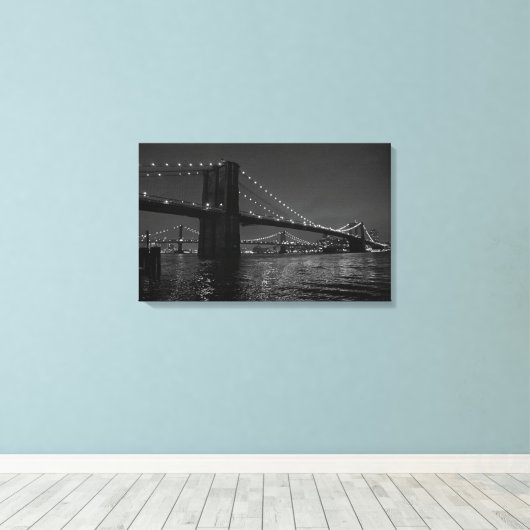 Brooklyn Bridge Leinwanddruck (Insitu (Holzboden))