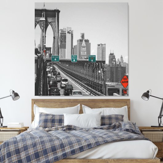 Brooklyn Bridge Leinwanddruck (Insitu (Schlafzimmer))