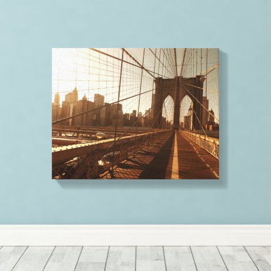 Brooklyn Bridge. Leinwanddruck (Insitu (Holzboden))