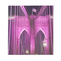 Brooklyn Bridge Lit Lila