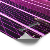 Brooklyn Bridge Lit Lila Poster (Ecke)