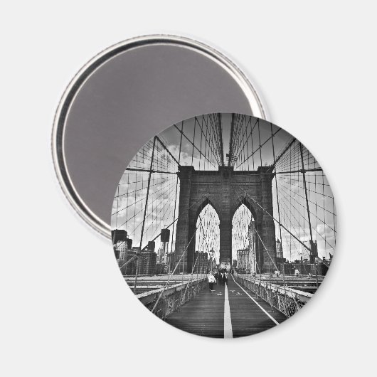 Brooklyn Bridge Magnet (Vorderseite/Rückseite)