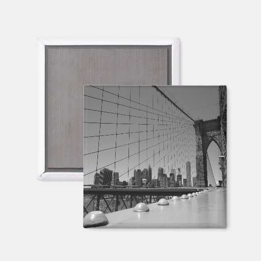 Brooklyn Bridge Magnet (Vorderseite/Rückseite)