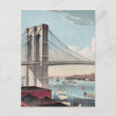 Brooklyn Bridge-Malerei Postkarte (Vorderseite)