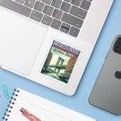 BROOKLYN BRIDGE - MANHATTAN - BROOKLYN - NEW YORK AUFKLEBER (Laptop mit iPhone)