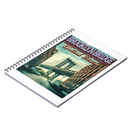 BROOKLYN BRIDGE - MANHATTAN - BROOKLYN - NEW YORK NOTIZBLOCK (Linke Seite)