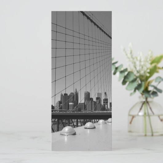 Brooklyn Bridge Menükarte (Stehend Vorderseite)