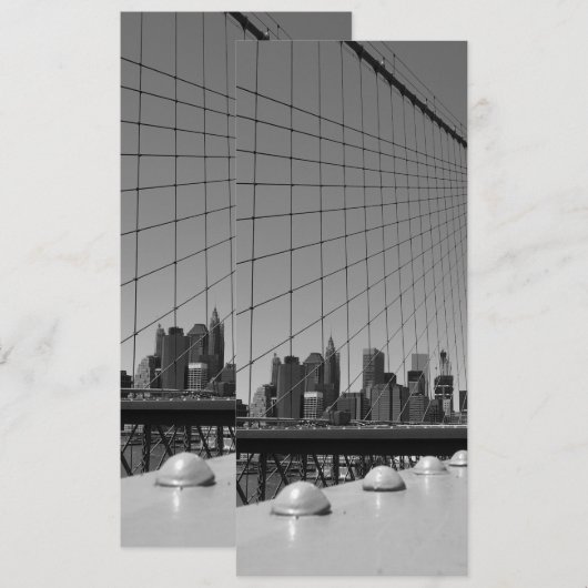Brooklyn Bridge Menükarte (Vorne/Hinten)