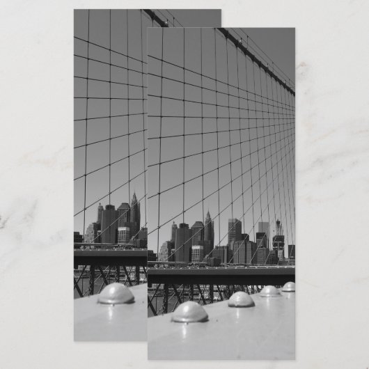 Brooklyn Bridge Menükarte (Vorne/Hinten)