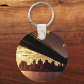 Brooklyn Bridge mit New Yorker Wolkenkratzern Schlüsselanhänger (Vorderseite)