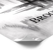 Brooklyn Bridge Morgenmagie Tinte Poster (Ecke)