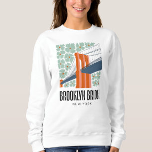 Brooklyn Bridge New York abstrakte Reise Sweatshirt