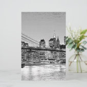 Brooklyn Bridge New York Briefpapier (Stehend Vorderseite)